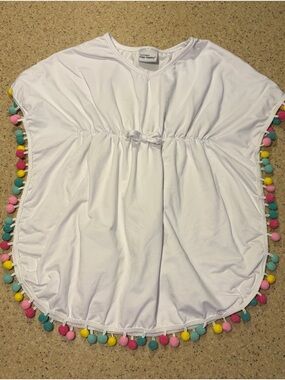 Flap Happy White Girls' Swim Cover-Up